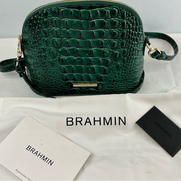 Brahmin Small Georgina in Emerald Green From The Melbourne Collection - Picture 2 of 12
